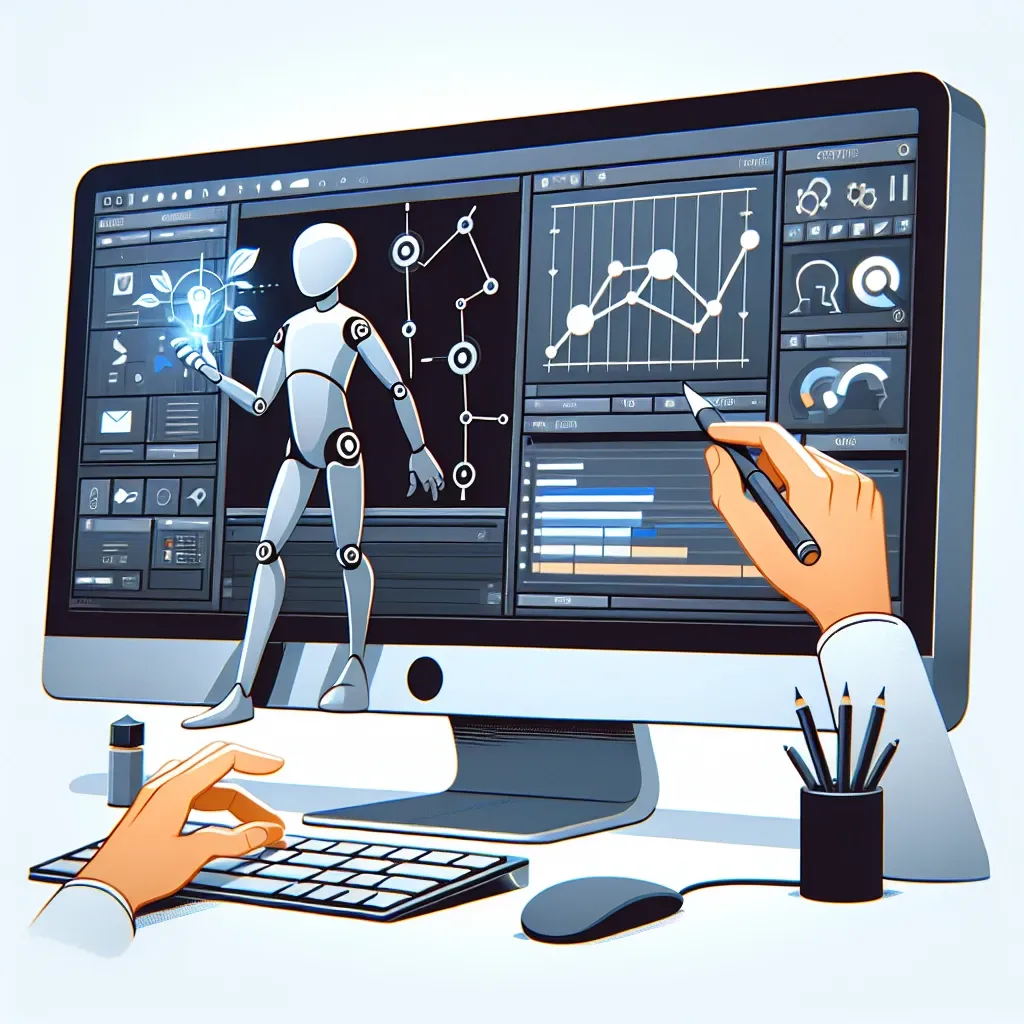 "Step-by-step illustration of creating animated videos using software, showcasing tools and techniques for beginners in the comprehensive guide on animated video production."